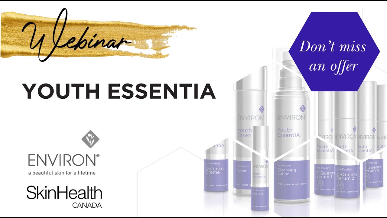 Environ Skincare Youth EssentiA Range SkinHealth Canada